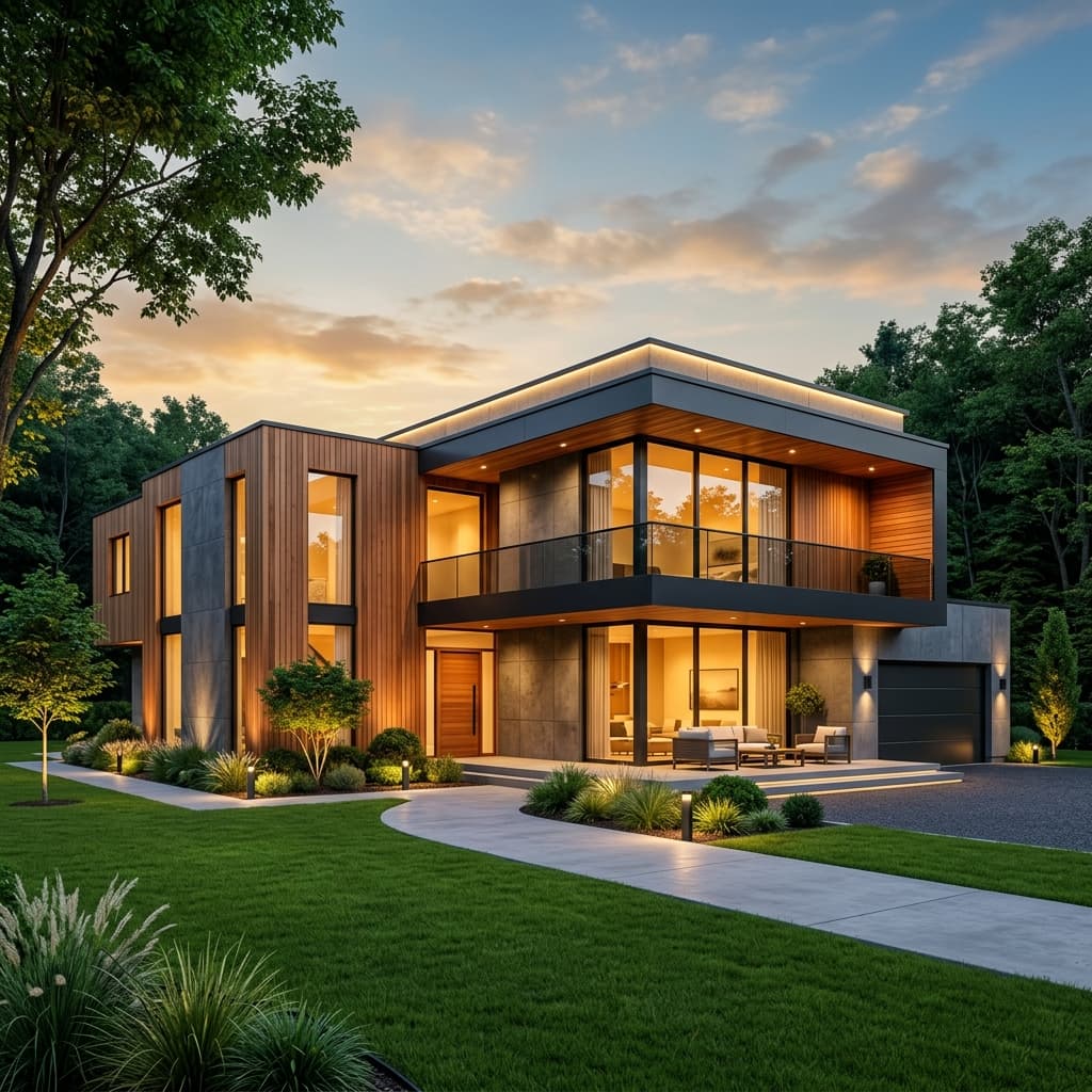 Ultra modern luxury home exterior